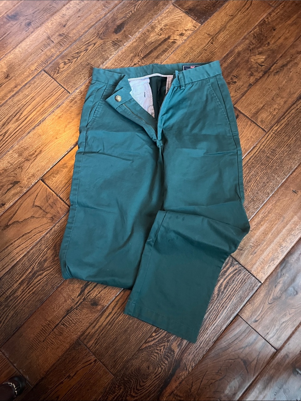 Vineyard Vines Teal Green Chinos - Straight Leg